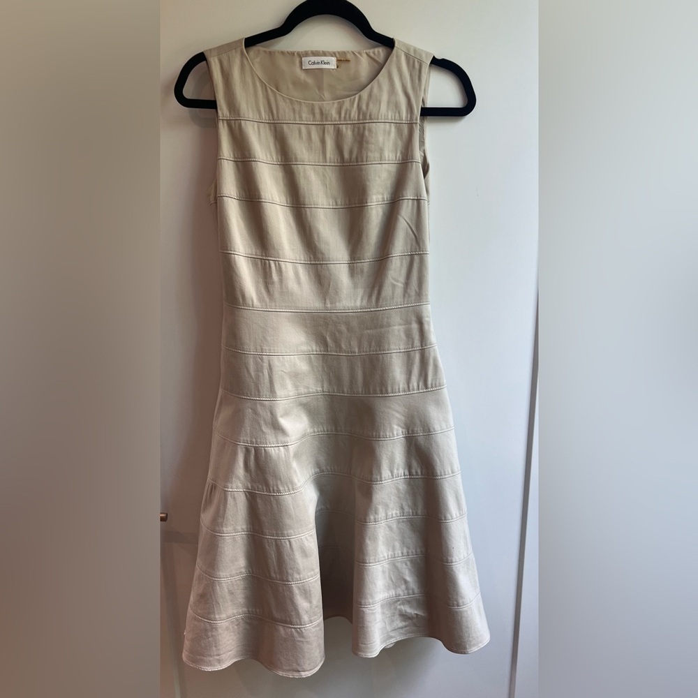 Calvin Klein Khaki Sleeveless Dress